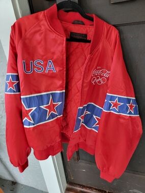 Coca-Cola Team USA Red Star Bomber Jacket